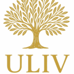 ULIV logo – premium suit apartment & spa brand, golden tree icon